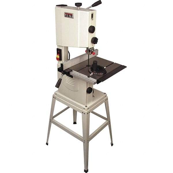 Jet - 10" Open Stand Bandsaw - 9-1/2" x 4-1/8" Cutting Capacity - Exact Industrial Supply
