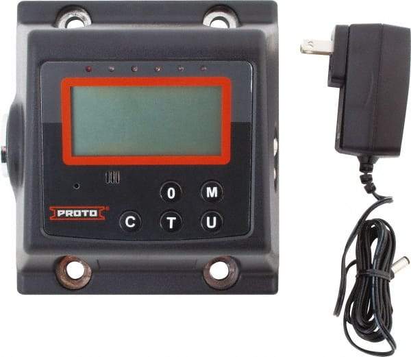 Proto - 5 to 50 Ft/lb, Electronic Torque Tester - Accurate to ± 1% CW and ± 3% CCW Digit Accuracy, 5-5/8" OAL, 3/8" Drive - Exact Industrial Supply