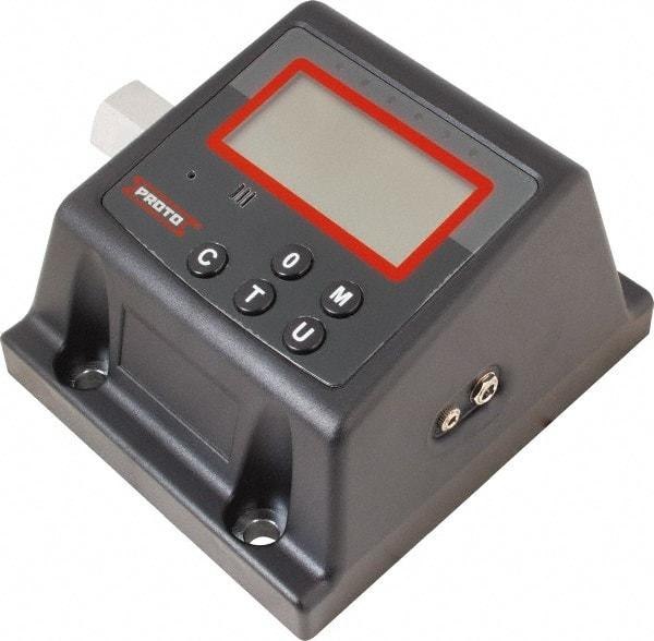 Proto - 60 to 600 Ft/lb, Electronic Torque Tester - Accurate to ± 1% CW and ± 3% CCW Digit Accuracy, 5-5/8" OAL, 3/4" Drive - Exact Industrial Supply