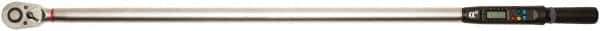Proto - 3/4" Drive Electronic Torque Wrench - 30 Ft/Lb to 600 Ft/Lb Torque, 0.1 Ft/Lb Graduation, Angle Head - Exact Industrial Supply