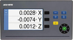 Acu-Rite - 3 Axis, 35" X-Axis Travel, 13" Y-Axis Travel, 16" Z-Axis Travel, Milling DRO System - 5µm Resolution, 5µm Accuracy, LCD Color Display - Exact Industrial Supply