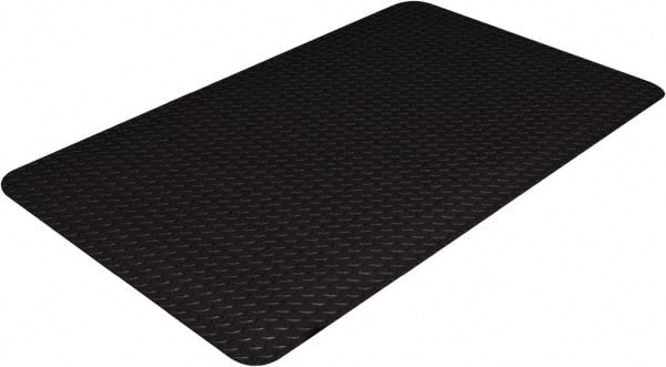 Ability One - 8' Long x 3' Wide x 9/16" Thick Dry/Wet Environment Anti-Fatigue Matting - Exact Industrial Supply