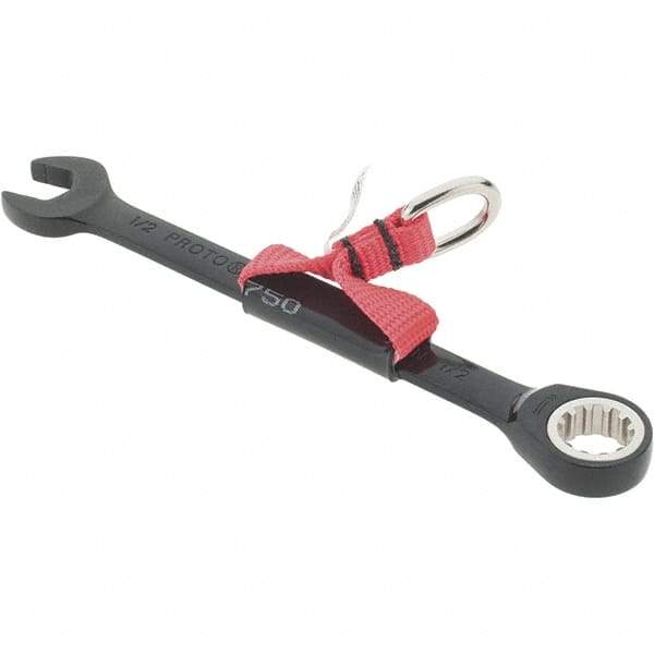 Proto - 5/16" x 3/8" 12 Point Box Wrench - Double End, 1/2" Head Diam x 9/32" Head Thickness, 8-27/32" OAL, Steel, Polished Finish, 15° Offset - Exact Industrial Supply