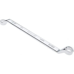 Proto - 3/8" x 7/16" 12 Point Box Wrench - Double End, 19/32" Head Diam x 41/64" Head Thickness, 7-1/2" OAL, Steel, Polished Finish, 15° Offset - Exact Industrial Supply