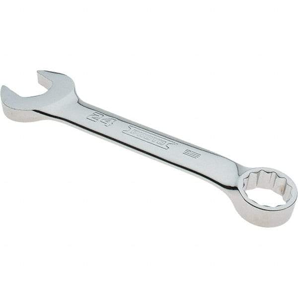 Proto - 24mm 12 Point Combination Wrench - 15° Offset Angle, 8-19/64" OAL, Steel, Full Polish Finish - Exact Industrial Supply