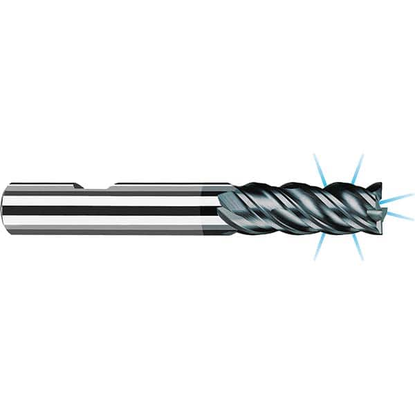 Fraisa - 1/2, 1-1/4" LOC, 1/2" Shank Diam, 3-1/4" OAL, 4 Flute Solid Carbide Square End Mill - Exact Industrial Supply