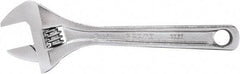 Proto - 15/16" Jaw Capacity, 6" Standard Adjustable Wrench - Steel, Polished Finish, 6" OAL - Exact Industrial Supply