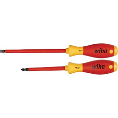 Wiha - Screwdriver Sets Screwdriver Types Included: Slotted; Phillips Number of Pieces: 2 - Exact Industrial Supply