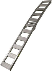 Erickson Manufacturing - 90" Long x 12" Wide, 750 Lb Capacity, Foldable Arched Truck Ramp - Aluminum, For All Vehicles - Exact Industrial Supply