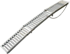 Erickson Manufacturing - 72" Long x 9" Wide, 1,000 Lb Capacity, Foldable Truck Ramp - Steel, For All Vehicles - Exact Industrial Supply