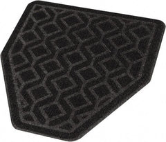 PRO-SOURCE - Olefin & Latex Disposable Urinal Mat - Black, Unscented Scented - Exact Industrial Supply