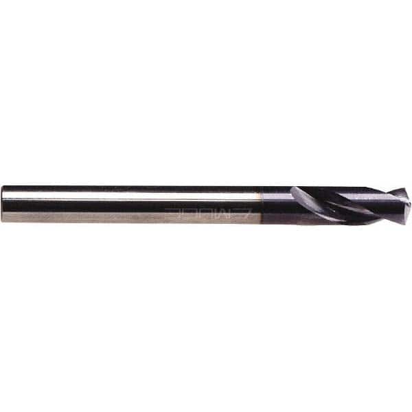 142° 4″ OAL 2-Flute Solid Carbide Spotting Drill TiAlN Finish, 1-1/4″ Flute Length, 5/8″ Shank Diam, RH Cut