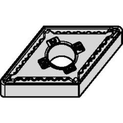 DNMG 432 Double-sided|G WM15CT, 1/32″ Corner Radius, 3/16″ Thick, 1/2″ Inscribed Circle, TiN, Turning Indexable Insert - Exact Industrial Supply