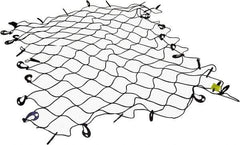 Erickson Manufacturing - Rubber Cargo Net - 96" Wide x 72" Long, Black, For Use with Pick Ups - Exact Industrial Supply