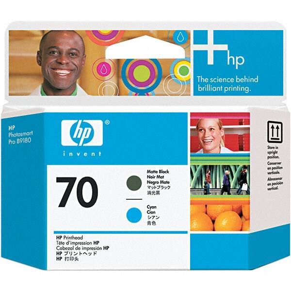 Hewlett-Packard - Black & Cyan Printhead - Use with HP Designjet Z2100 - Exact Industrial Supply