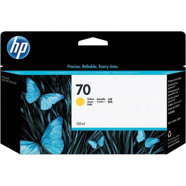 Hewlett-Packard - Yellow Ink Cartridge - Use with HP Designjet Z2100 - Exact Industrial Supply
