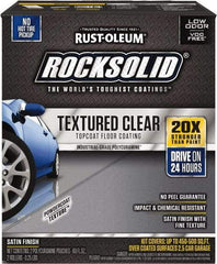 Rust-Oleum - 120 oz Satin Textured Topcoat - Low Odor & Chemical Resistant - Exact Industrial Supply