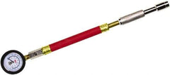 Milton - 0 to 160 psi Dial Straight Large Bore Tire Pressure Gauge - 9' Hose Length, 5 psi Resolution - Exact Industrial Supply