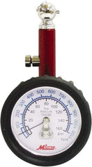 Milton - 0 to 160 psi Dial Ball Tire Pressure Gauge - 5 psi Resolution - Exact Industrial Supply
