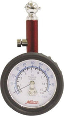 Milton - 0 to 15 psi Dial Ball Tire Pressure Gauge - 0.5 psi Resolution - Exact Industrial Supply