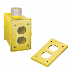 Hubbell Wiring Device-Kellems - Electrical Outlet Boxes & Switch Boxes Enclosure Type: Portable Outlet Box Enclosure Shape: Rectangle - Exact Industrial Supply