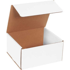 Made in USA - Pack of (50), 7" Wide x 8" Long x 4" High Corrugated Shipping Boxes - Exact Industrial Supply