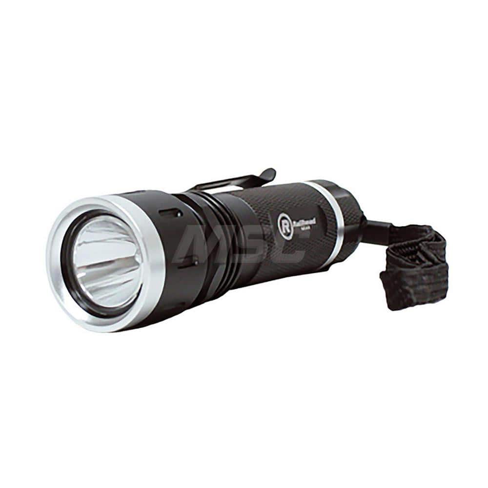 Flashlights; Bulb Type: LED; Type: Flashlight; Maximum Light Output (Lumens): 500; Body Type: Aluminum; Battery Size: AAA; Body Color: Black; Rechargeable: No; Complete Light Output (Lumens): 85 (Low); 500 (High)