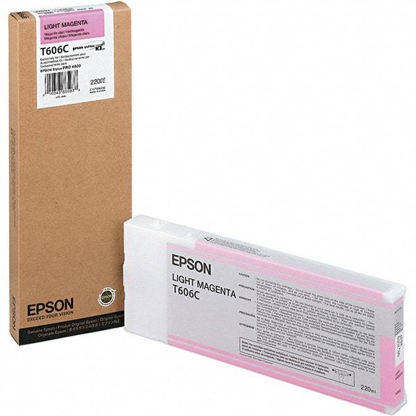 Epson - Light Magenta Ink Cartridge - Use with Epson Stylus Pro 4800, 4880 - Exact Industrial Supply