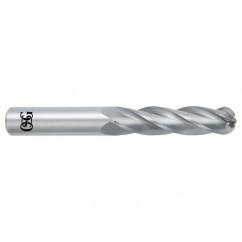 10mm Dia. - 76mm OAL - Bright CBD - Ball End SE EM - 4 FL - Exact Industrial Supply