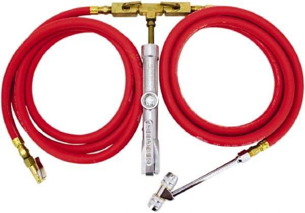 Milton - 160 Max psi Closed Check Aluminum/EPDM Inflator Gauge - Double Lock On Chuck, 1/4 FNPT, 10 to 160 psi Pressure Range - Exact Industrial Supply