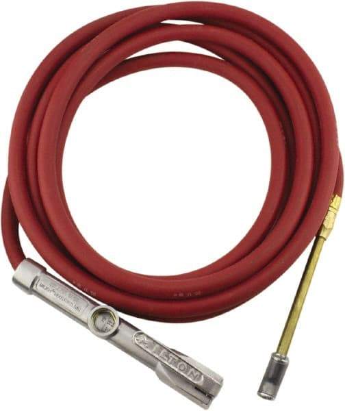 Milton - 160 Max psi Closed Check Aluminum/EPDM Inflator Gauge - Dual Foot Chuck, 1/4 FNPT, 10 to 160 psi Pressure Range - Exact Industrial Supply