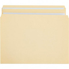 UNIVERSAL - 9-5/8 x 11-3/4", Letter Size, Manila, File Folders with Top Tab - 11 Point Stock, Straight Tab Cut Location - Exact Industrial Supply