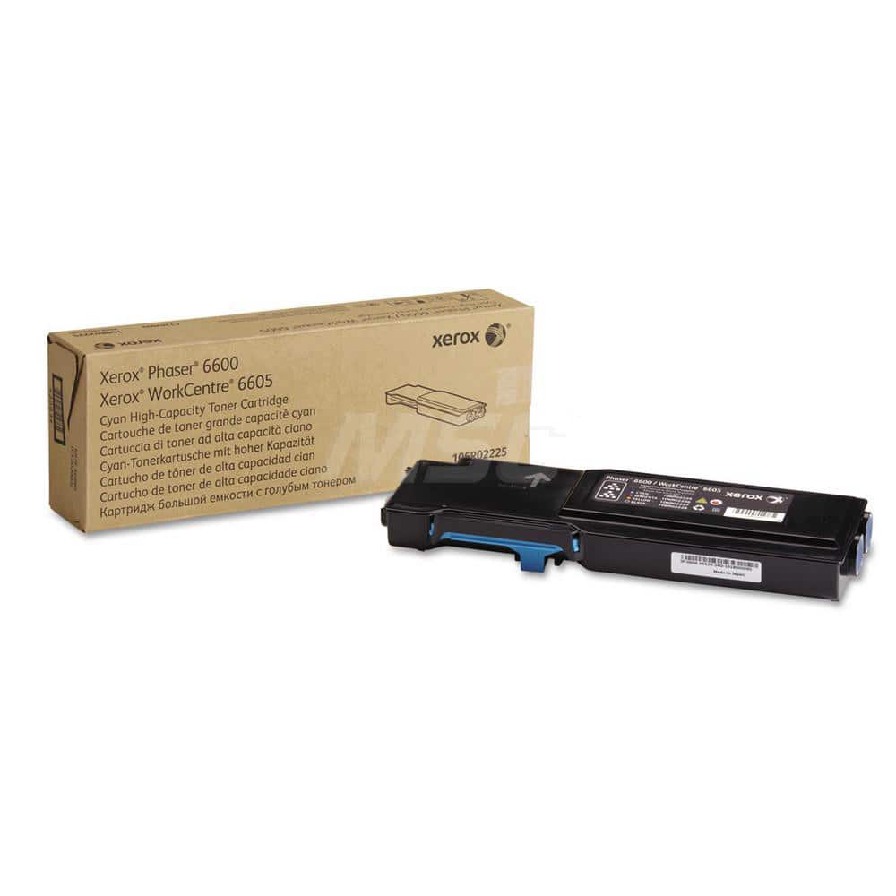 Xerox - Office Machine Supplies & Accessories; Office Machine/Equipment Accessory Type: Toner Cartridge ; For Use With: Phaser 6600; WorkCentre 6605 ; Color: Cyan - Exact Industrial Supply
