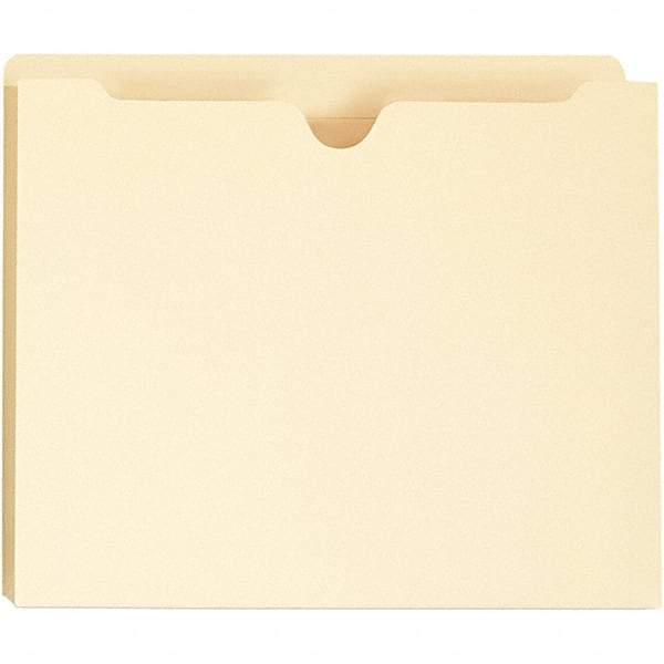 Universal One - 9-5/8 x 11-3/4", Letter Size, Manila, File Jacket - 11 Point Stock - Exact Industrial Supply