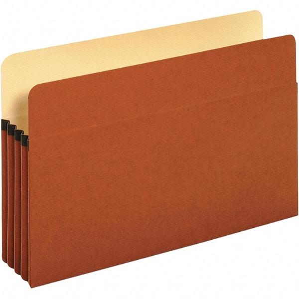 UNIVERSAL - 9-5/8 x 14-3/4", Legal, Redrope, Expansion Folders - Straight Tab Cut Location - Exact Industrial Supply