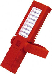 Grip-On - 4.5 Volt, 3 Watt, Cordless, LED Portable Handheld Work Light - 60 Lumens, Plastic - Exact Industrial Supply