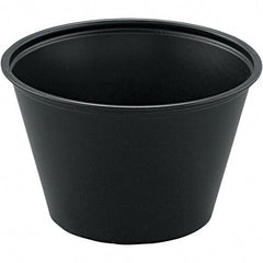 Solo - 4 oz Polystyrene Portion Cups - Black - Exact Industrial Supply