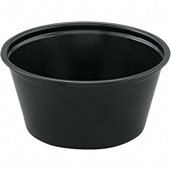 Solo - 2 oz Polystyrene Portion Cups - Black - Exact Industrial Supply