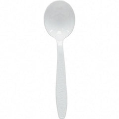 Solo - Heavyweight Polystyrene Soup Spoons - White - Exact Industrial Supply