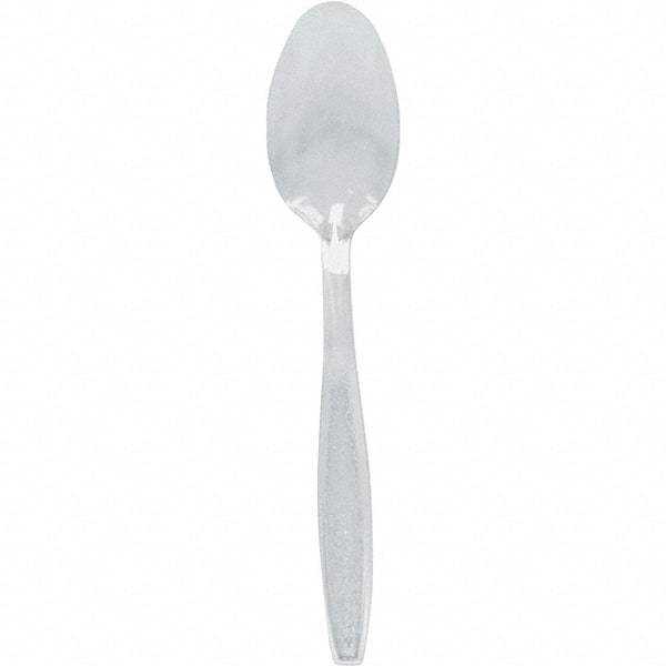 Solo - Heavyweight Plastic Teaspoons - Clear - Exact Industrial Supply