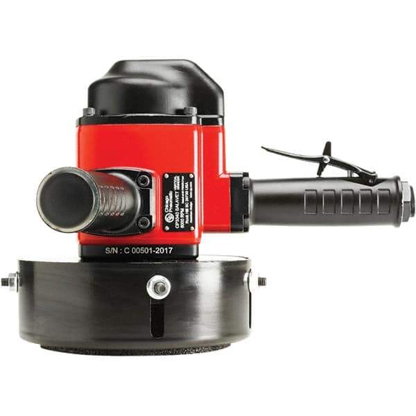 Chicago Pneumatic - 6" Wheel Diam, 6,000 RPM, Pneumatic Angle & Disc Grinder - 5/8-11 Spindle, 95 CFM, Side Exhaust - Exact Industrial Supply
