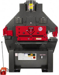 Edwards Manufacturing - 11" Throat Depth, 120 Ton Punch Pressure, 1-1/2" in 1" Punch Capacity Ironworker - 10 hp, 3 Phase, 460 Volts, 60" Wide x 84" High x 60" Deep - Exact Industrial Supply