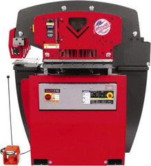 Edwards Manufacturing - 11-3/4" Throat Depth, 110 Ton Punch Pressure, 1-3/8" in 1" Punch Capacity Ironworker - 7-1/2 hp, 3 Phase, 230 Volts, 57-1/4" Wide x 66-1/16" High x 42-3/8" Deep - Exact Industrial Supply