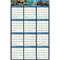 House of Doolittle - 1 Sheet, 24 x 37", Erasable Wall Calendar - Exact Industrial Supply