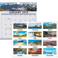 AT-A-GLANCE - 12 Sheet, 12 x 12", Wall Calendar - Exact Industrial Supply