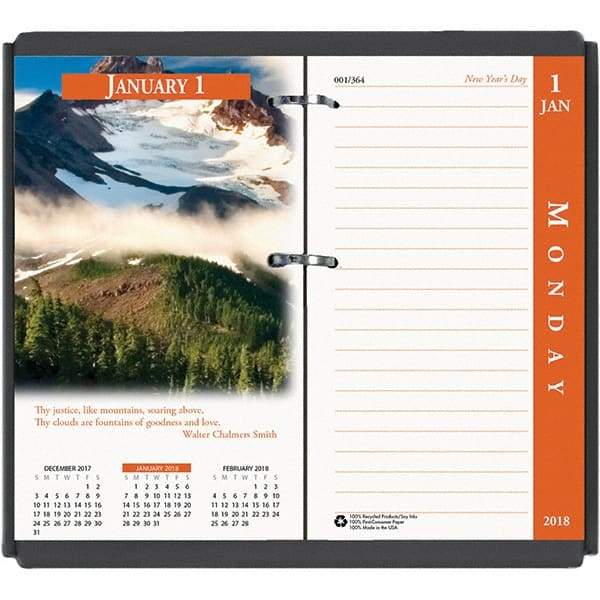 House of Doolittle - 365 Sheet, 3-1/2 x 6", Desk Calendar Refill - Nature - Exact Industrial Supply