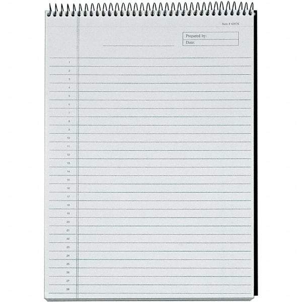 TOPS - 60 Sheet, 8-1/2 x 11-3/4", Legal/Wide (Style) Planning Pad - Black - Exact Industrial Supply