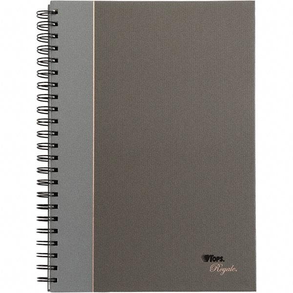 TOPS - 96 Sheet, 8-1/4 x 11-3/4", Legal/Wide (Style) Business Notebook - Black & Gray - Exact Industrial Supply