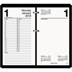 AT-A-GLANCE - 730 Sheet, 4-1/2 x 8", Calendar Refill - White - Exact Industrial Supply