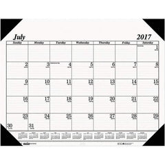 House of Doolittle - 14 Sheet, 22 x 17", Desk Pad Calendar - White - Exact Industrial Supply